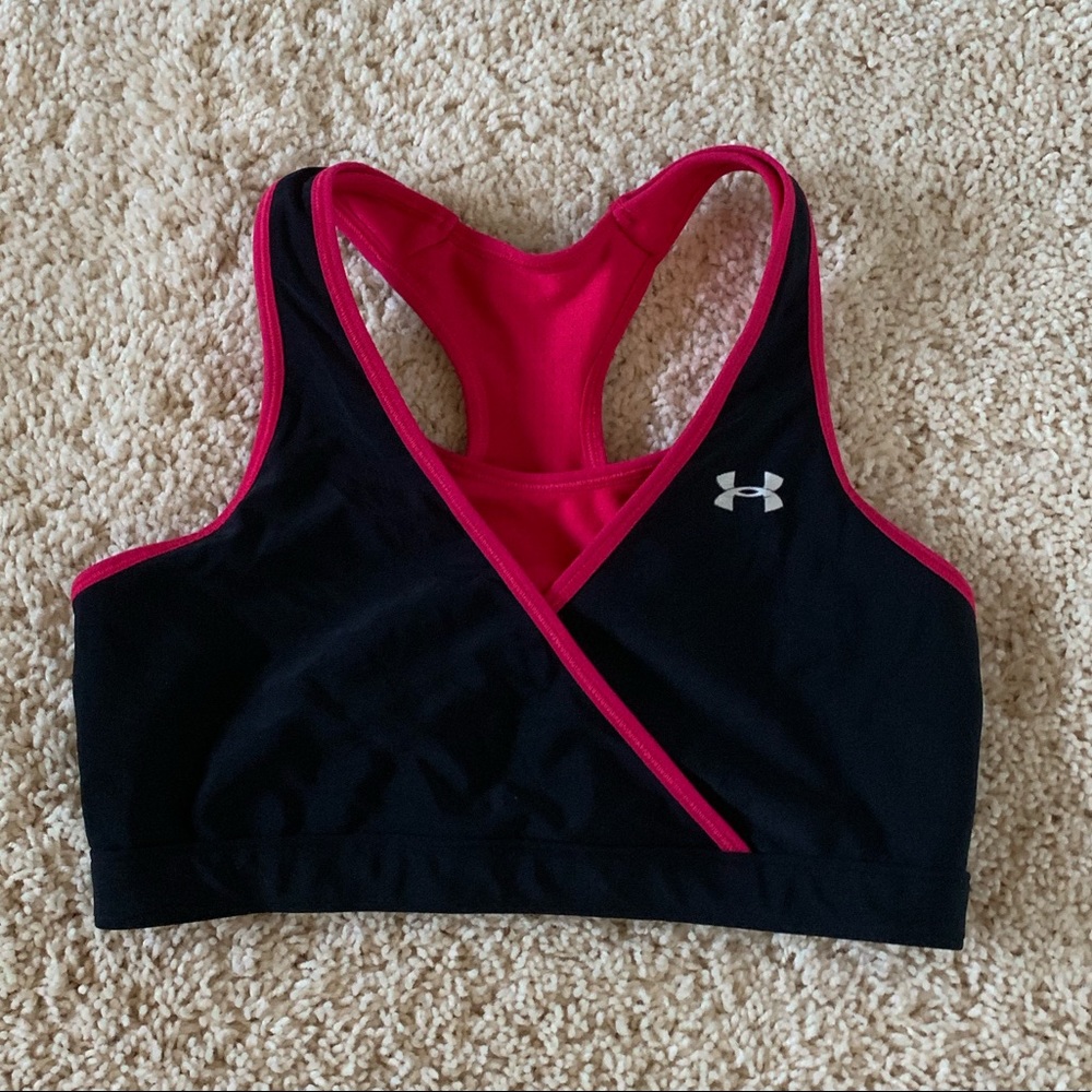 Reversible Black/Pink Under Armour Sports Bra